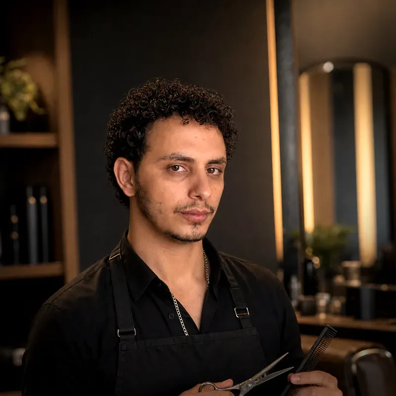 Ammar Alsoude, freelance barber